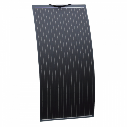 3kW complete dual battery van conversion kit with 2 x 160W black semi-flexible solar panels, 200Ah 12V battery and 3000W 230V pure sine wave inverter