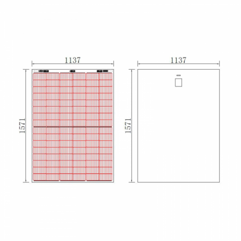 350W MCS certified semi-flexible solar panel top junction box