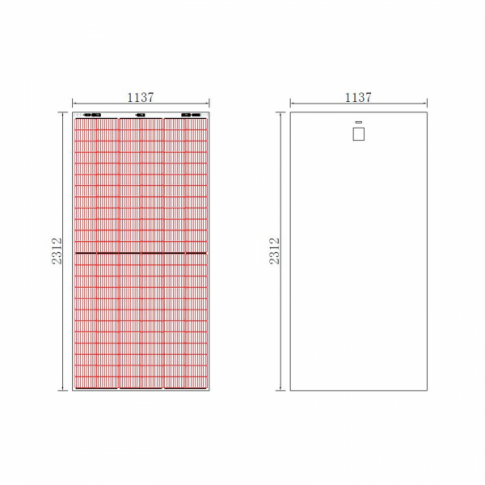 530W MCS certified semi-flexible solar panel top junction box
