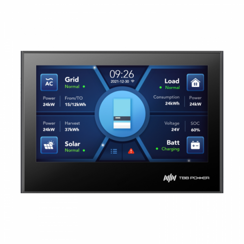 TBB Power 6.56kW 48V Complete Off-grid solar power system with 16 x 410W Sharp solar panels, 8kW TBB Power RIIOSUN hybrid inverter and 4 x TBB Power ES100II 105Ah batteries with IP65 cabinet