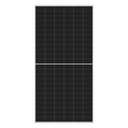 Pallet of 36 x 585W Sharp NB-JD585 Bifacial Silver Frame Solar panels with high-efficiency TOPCon cells and silver frame