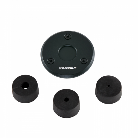 Scanstrut DS-LP-16-BLK Low Profile Black Cable Seal for single cables 2-8mm and connectors up to 16mm - Anodised Aluminium
