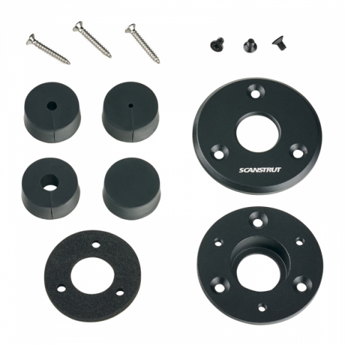 Scanstrut DS-LP-16-BLK Low Profile Black Cable Seal for single cables 2-8mm and connectors up to 16mm - Anodised Aluminium