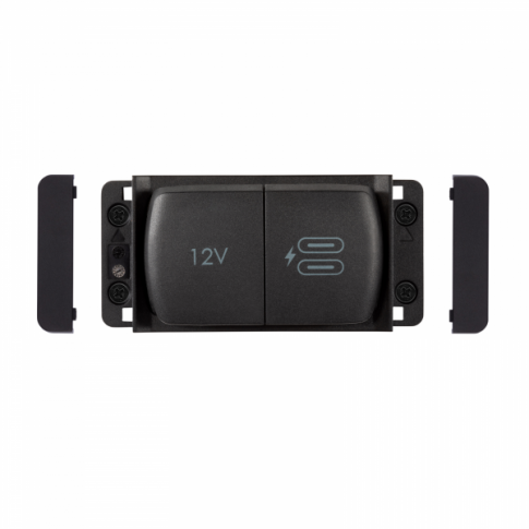 Scanstrut SC-MULTI-F1 Flip Pro Multi Dual USB-C and 12V Power Socket __Ò 12V/24V Marine & RV Waterproof Fast Charger