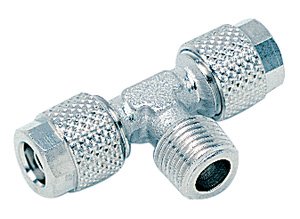 Tee Centre Leg 4.27mm airline - 1/8"BSP Male Centre Leg