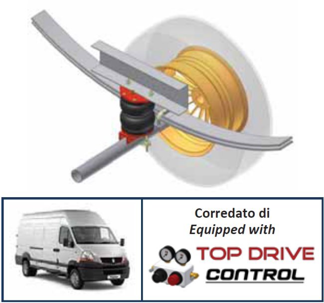 Top Drive Air Suspension Kit - Renault Mascott 99-10 No Compressor