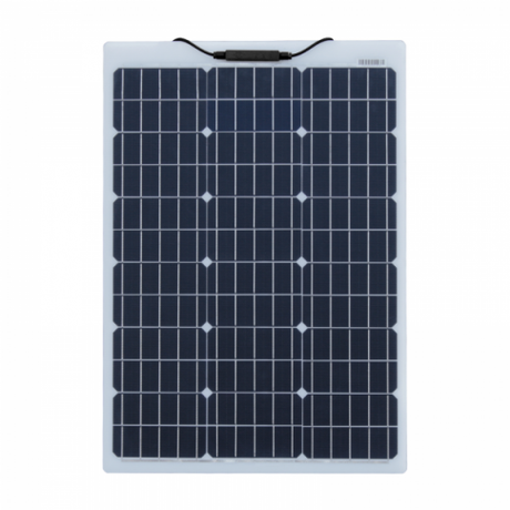 60W Reinforced semi-flexible solar panel with a durable ETFE coating
