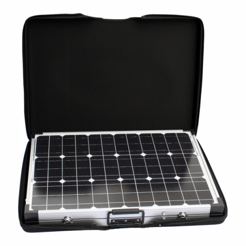 100W 12V folding solar charging kit for camper, caravan, boat or any other 12V system