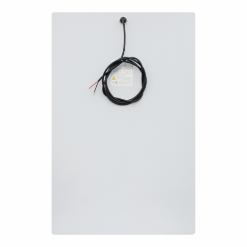 150W semi-flexible fibreglass solar panel with a round rear junction box and 3m cable, with durable ETFE coating
