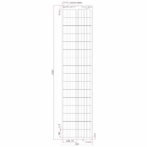 100W 12V ultra-narrow semi-flexible dual battery solar charging kit