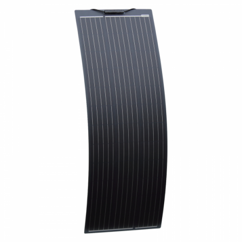 1kW complete dual battery van conversion kit with 2 x 130W black narrow semi-flexible solar panels, 100Ah 12V battery and 1000W 230V pure sine wave inverter