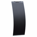 1kW complete dual battery van conversion kit with 2 x 130W black narrow semi-flexible solar panels, 100Ah 12V battery and 1000W 230V pure sine wave inverter