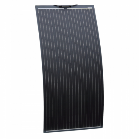 3kW complete dual battery van conversion kit with 2 x 160W black semi-flexible solar panels, 200Ah 12V battery and 3000W 230V pure sine wave inverter