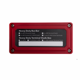 300A 48V red 4 way copper busbar box with M8 terminals