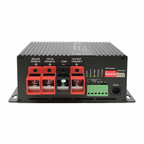 30A 12V DC to 12V DC Advanced Automatic Multi-Stage Battery-to-Battery Charger with 20A MPPT solar input and 20A Fridge output for Lead Acid and Lithium Batteries