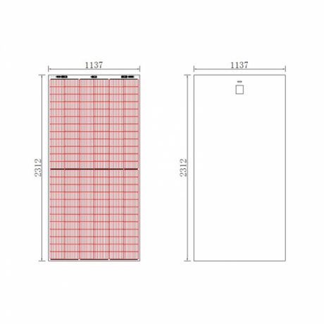 530W MCS certified semi-flexible solar panel top junction box