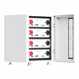 TBB Power 6.56kW 48V Complete Off-grid solar power system with 16 x 410W Sharp solar panels, 8kW TBB Power RIIOSUN hybrid inverter and 4 x TBB Power ES100II 105Ah batteries with IP65 cabinet