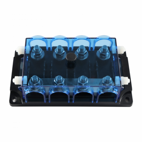 4-Way MEGA Fuse Holder with Protective Cover __Ò Supports 4 x MEGA Fuses