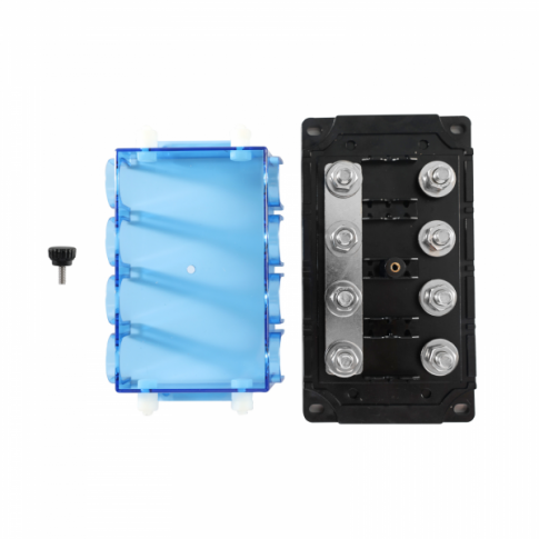 4-Way MEGA Fuse Holder with Protective Cover __Ò Supports 4 x MEGA Fuses