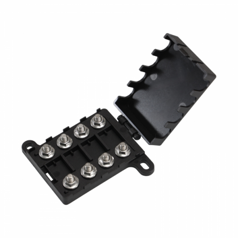 4-Way MIDI Fuse Holder with Protective Cover __Ò Supports 4 x MIDI Fuses