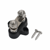 150A 48V black 2 way copper busbar with M8 terminals