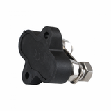 150A 48V black 2 way copper busbar with M8 terminals