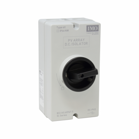 IMO 16A DC Isolator Switch - 2 Pole (Single String) IP66 Enclosed, 800VDC