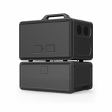 2400W 4480Wh portable power station set with an expansion battery