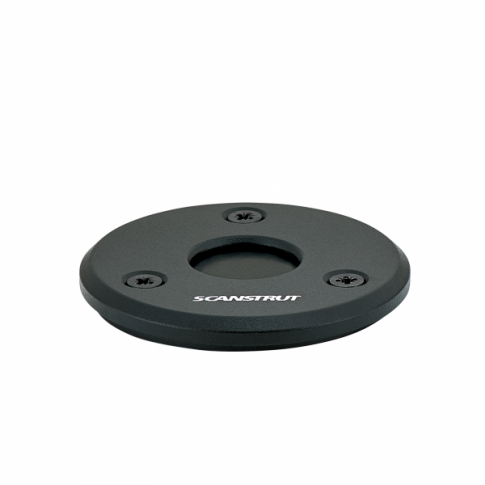 Scanstrut DS-LP-16-BLK Low Profile Black Cable Seal for single cables 2-8mm and connectors up to 16mm - Anodised Aluminium