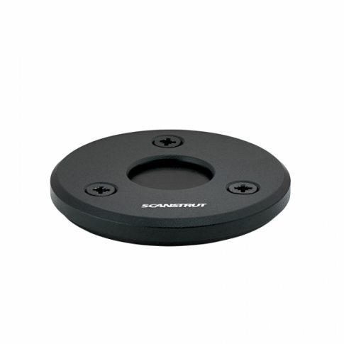 Scanstrut DS-LP-21B-BLK Low Profile Black Cable Seal for single cables 9-14mm and connectors up to 21mm - Anodised Aluminium