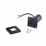 Scanstrut SC-TILE-10 USB-A and USB-C Interiors Charging Socket 12V/24V - Black Bezel