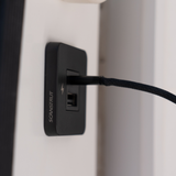 Scanstrut SC-TILE-10 USB-A and USB-C Interiors Charging Socket 12V/24V - Black Bezel