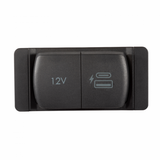Scanstrut SC-MULTI-F2 Flip Pro Duo USB-A, USB-C and 12V Power Socket __Ò 12V/24V Marine & RV Waterproof Fast Charger