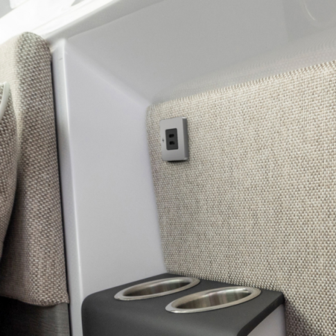 Scanstrut SC-TILE-21 Dual USB-C Interiors Charging Socket 12V/24V - Stainless Steel Bezel