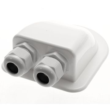 2 Way Solar Panel Feed Gland Black
