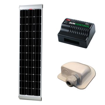 100W Slim Solar Energy Kit with Sun control MPPT + Gland