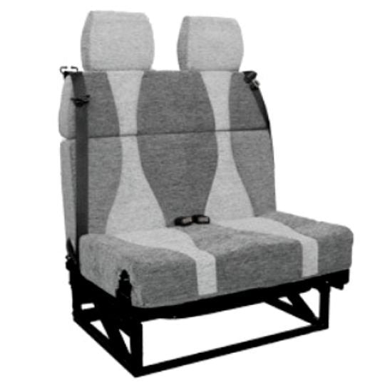 FASP 506 BENCH SEAT 900mm wide Trimmed in FASP fabric with ISO-Fix and higher underframe.  LEVERS ON RIGHT