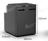 BEKULE - CR50X-S - 12/24v DC LG COMPRESSOR FRIDGE (Alpicool) 43.7L - Silver