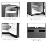 BEKULE - CR50X-B - 12/24v DC LG COMPRESSOR FRIDGE (Alpicool) 43.7L - Black