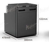 BEKULE - BK50X-B - 12/24v DC LG Compressor Fridge (Alpicool) 43.7L - Black