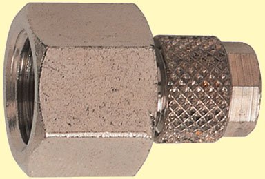 Female Stud 6mm OD Tube To 1/4"BSP (Female Thread)