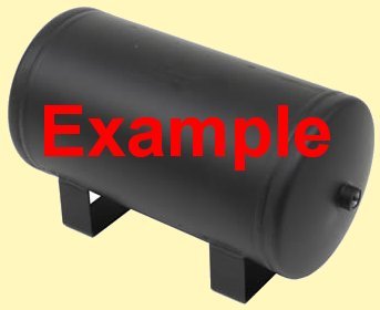 Receiver/Pneumatic/Air Tank/Reservoir Capacity 3 Gallons