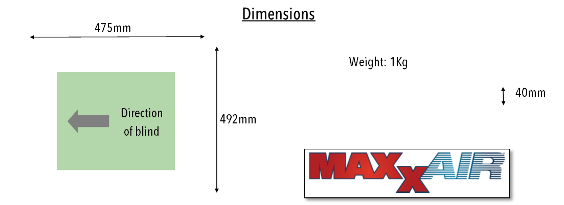 MaxxShade - Blind for Maxxfan Vents (without LED Lights)