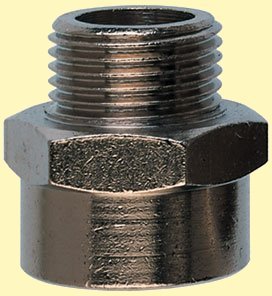 Female Socket/Coupler - Male Thread  3/8"BSPMT - 1/2" BSPFM