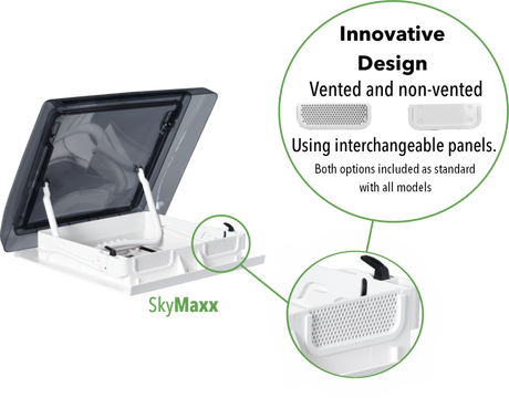 SkyMaxx Plus (with LED) Rooflight - 400x400mm, 23-60 roof thickness