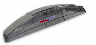 Maxxfan Deluxe (Built in rain cover) Remote Control 356x356 Tint (Clear) OUT OF STOCK